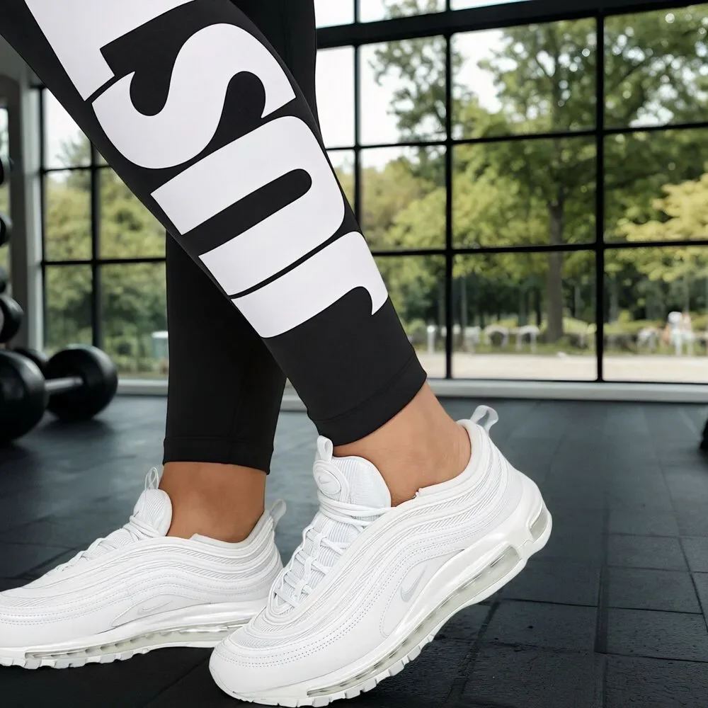 Nike Women's Black Plus Size High-Waisted 'JUST DO IT' Leggings 2XL DC6933-010